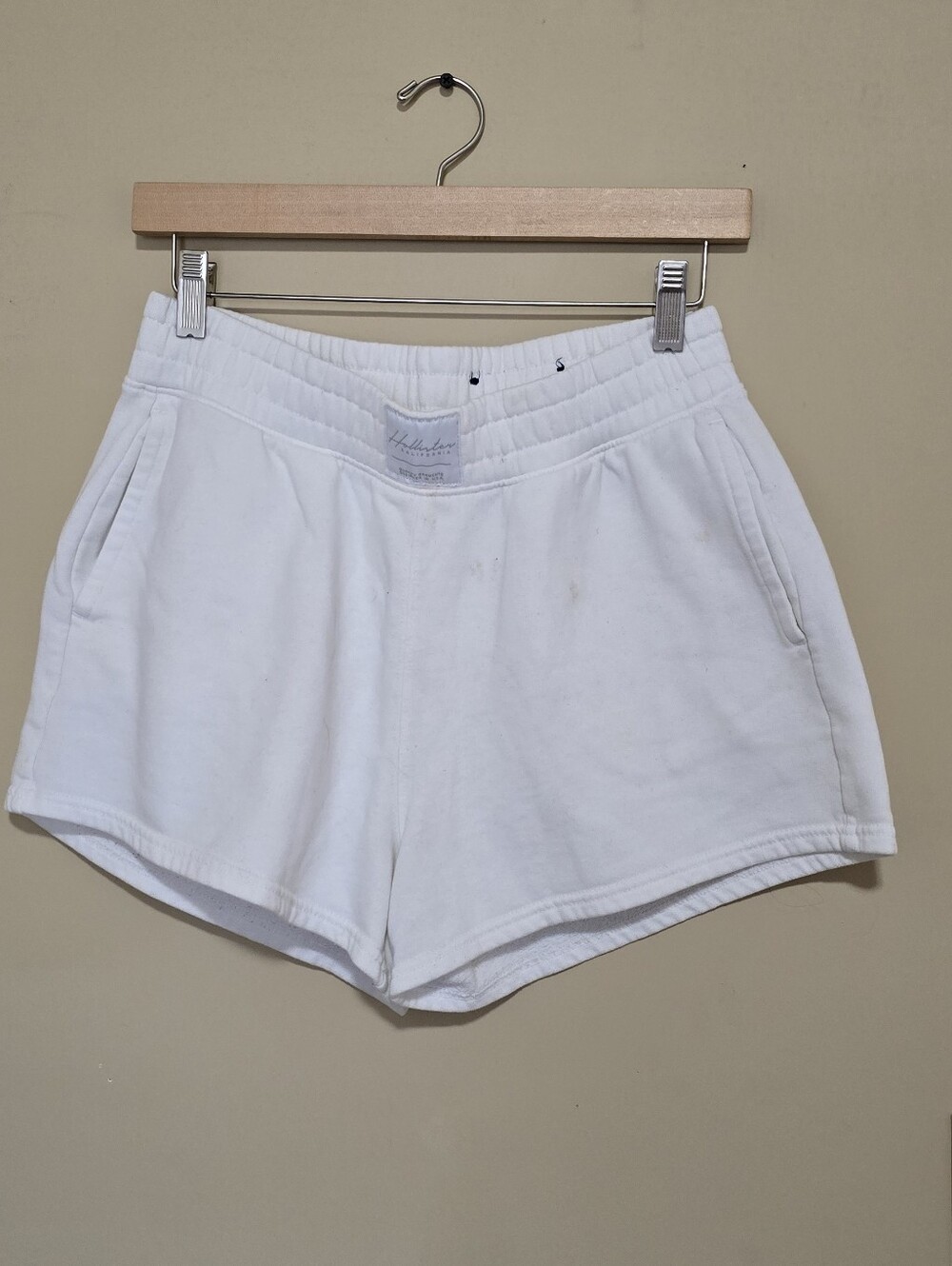 Hollister White Athletic Lounge Shorts